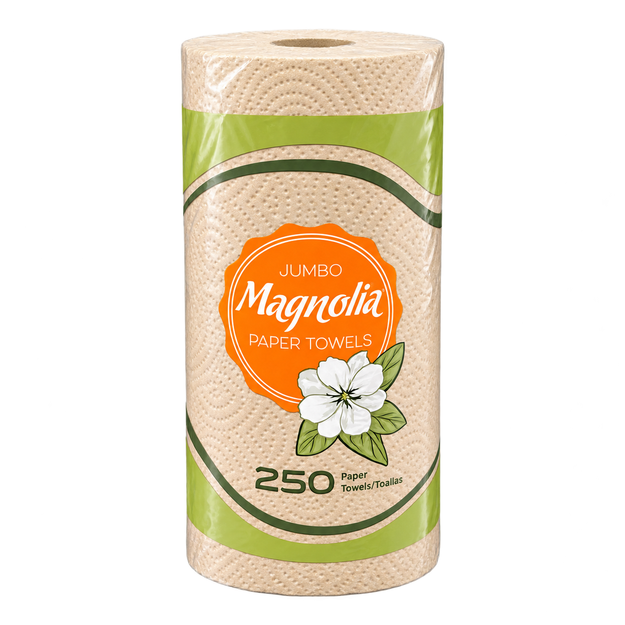 Novex Magnolia Jumbo Two-Ply Kraft Paper Towels 250 Sheets, 12 Rolls