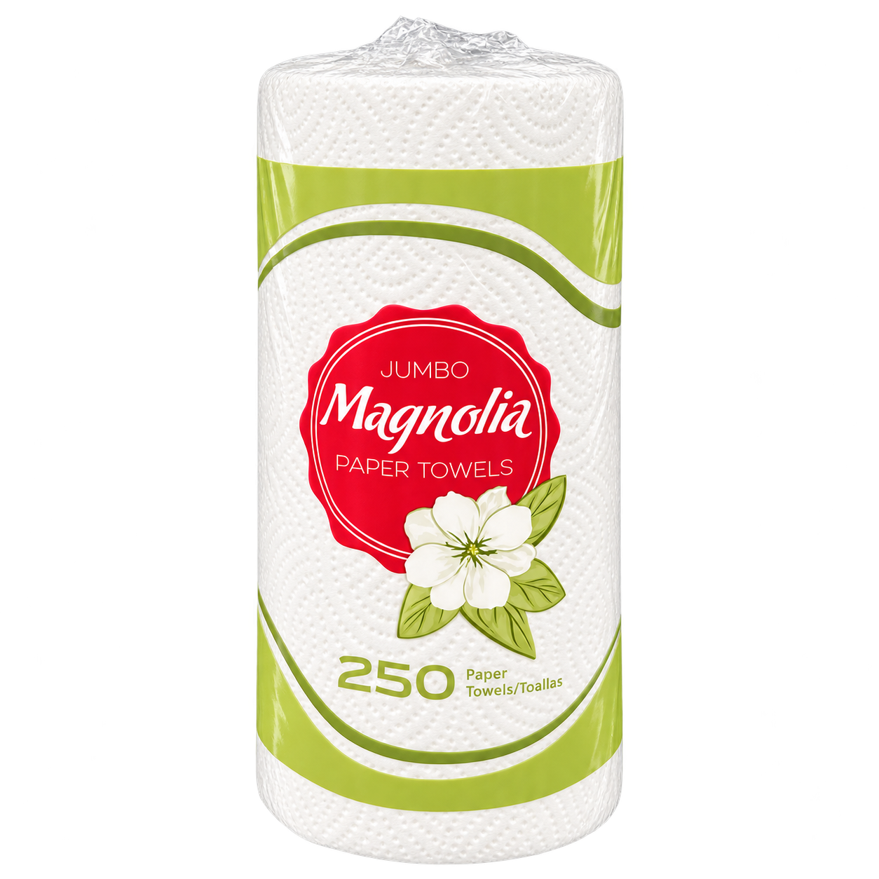 Novex Magnolia Jumbo Two-Ply Paper Towels 250 Sheets, 12 Rolls