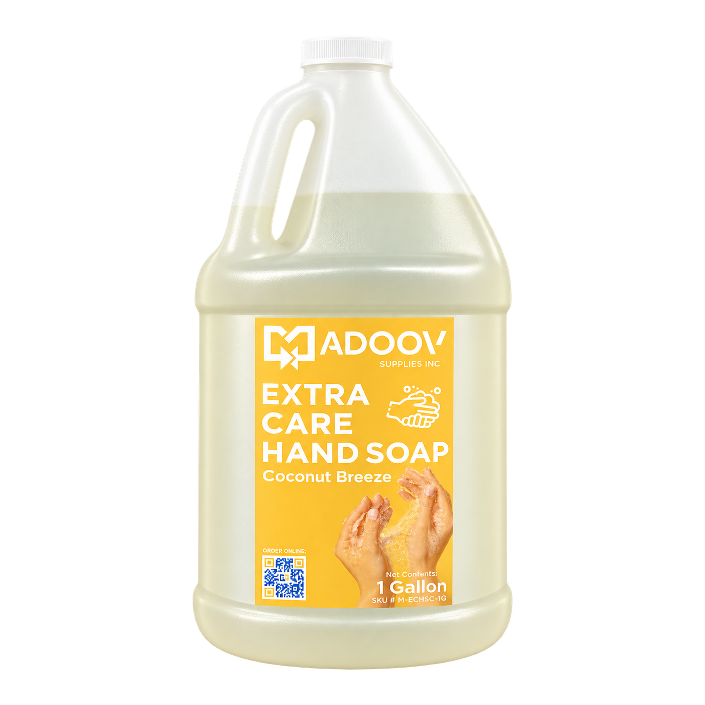 Madoov Extra Care Hand Soap, Coconut Breeze, 1 gal
