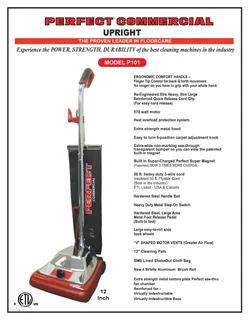 Perfect Commercial Upright Vacuum with Magnet