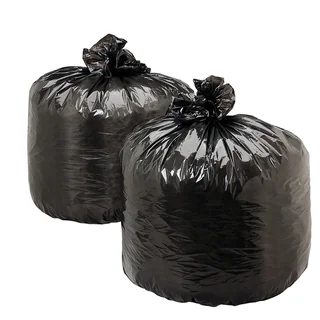 Extra Heavy-Duty Black Trash Liners Small Liners 24 x 32 1 mil Black 250/case